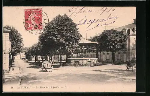 AK Langeais, La Place du 14 Juillet