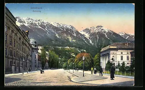 AK Innsbruck, Strassenpartie am Rennweg