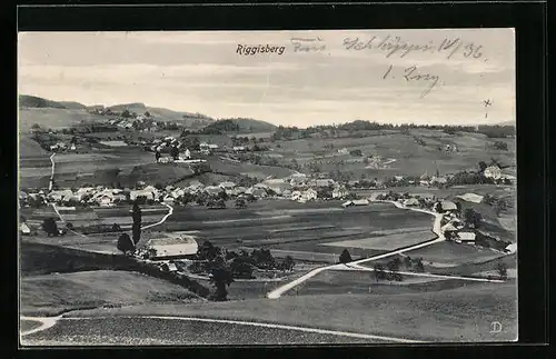 AK Riggisberg, Ortsansicht aus der Ferne