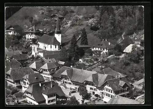 AK Signau, Ortsansicht aus der Vogelschau