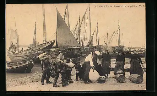 AK Etaples, Retour de la peche, Fischerei