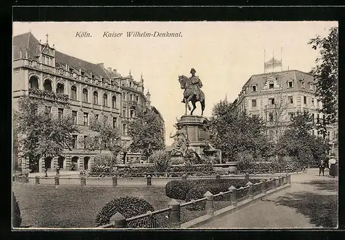 AK Köln-Neustadt, Kaiser wilhelm-Denkmal