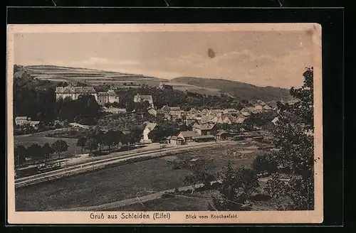 AK Schleiden (Eifel), Blick vom Knochenfeld