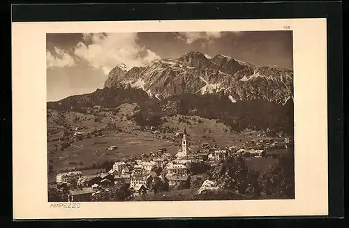 AK Ampezzo, Gesamtansicht mit Blick auf die Kirche