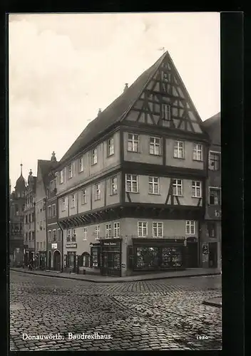 AK Donauwörth, Baudrexlhaus mit Geschäften