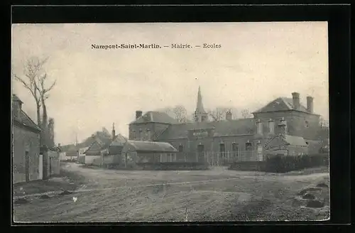 AK Nampont-Saint-Martin, Mairie, Ecoles