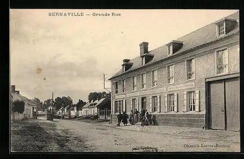 AK Bernaville, Grande Rue, Strassenpartie