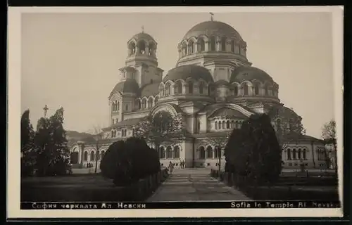 Foto-AK Sofia, Le Temple Al Nevsky