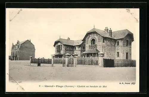 AK Quend-Plage, Chalets en bordure de Mer