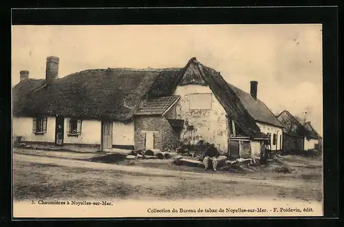 AK Noyelles-sur-Mer, Chaumières