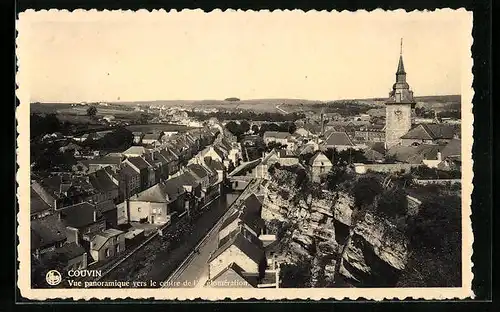 AK Couvin, Vue panoramique vers le centre de l`agglomeration