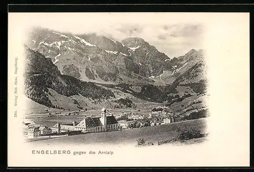 AK Engelberg, Ortsansicht gegen die Arnialp