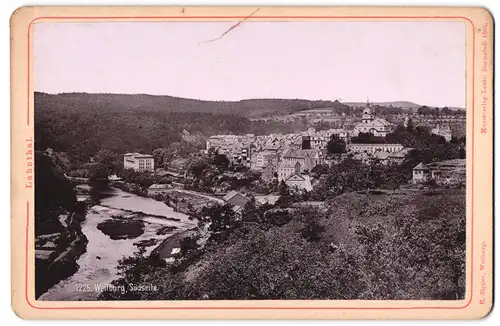 Fotografie H. Zipper, Weilburg / Lahn, Ansicht Weilburg / Lahn, Panorama der Stadt vom Süden her gesehen