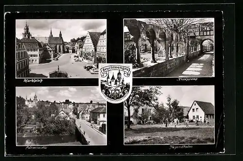 AK Feuchtwangen, Jugendheim und Marktplatz