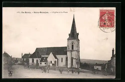 AK Sens-Beaujeu, L`Eglise et la Place