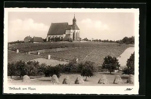 AK Volkach am Main, Wallfahrtskirche St. Maria a. d. Kirchberg