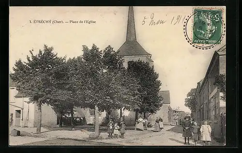 AK Étréchy, Place de l`Eglise