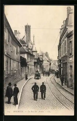 AK Bourges, La Rue des Arenes