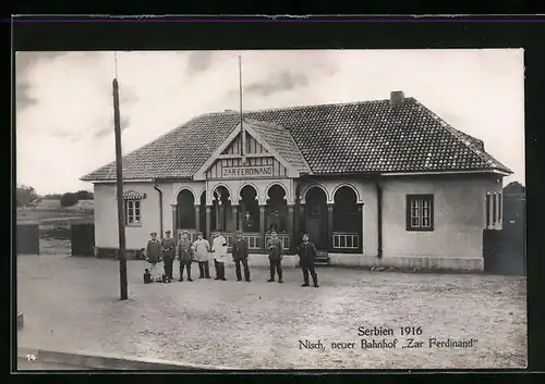 AK Nisch, Neuer Bahnhof Zar Ferdinand