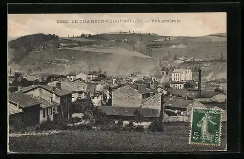 AK Le Chambon-Feugerolles, Vue générale