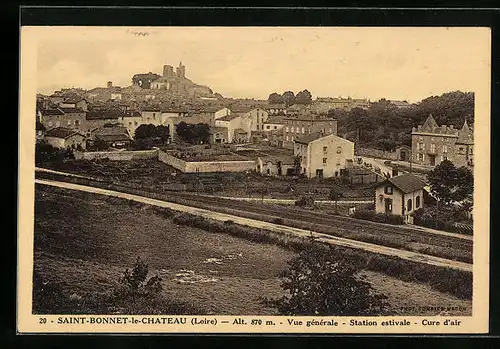 AK Saint-Bonnet-le-Chateau, Vue générale, Station estivale, Cure d'air