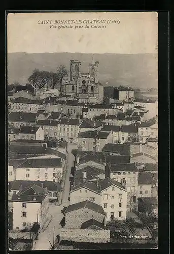 AK Saint-Bonnet-le-Chateau, Vue generale prise du Calvaire