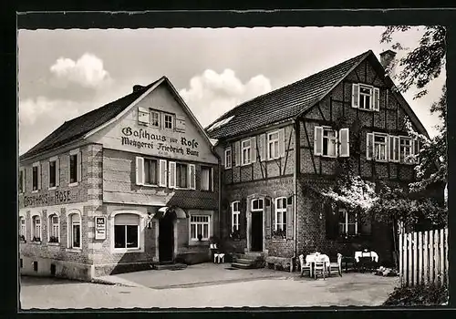 AK Althütte, Gasthaus und Metzgerei zur Rose