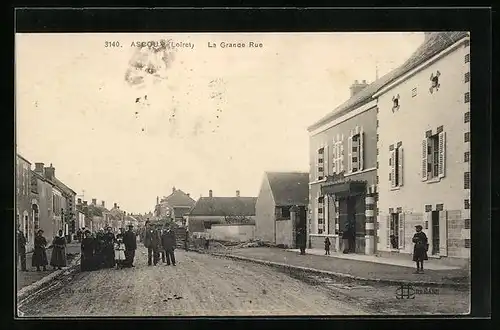 AK Ascoux, La Grande Rue