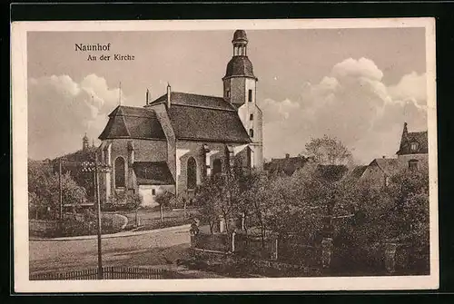 AK Naunhof, Partie an der Kirche