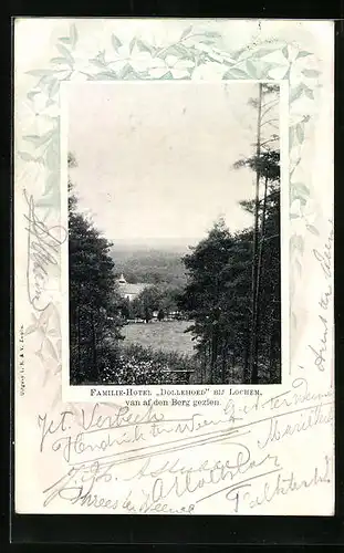 AK Lochem, Familie-Hotel Dollehoed, van af den Berg gezien