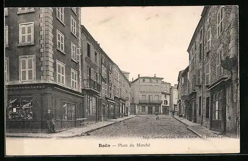 AK Boen-sur-Lignon, Place du Marché