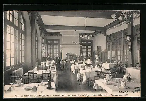 AK Mont-Pilat, Grand Hotel, station climatérique, La grande salle