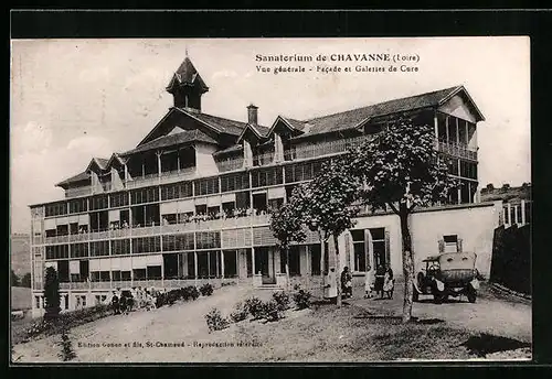 AK Chavanne, Sanatorium de Chavanne, Vue générale, Facade et Galeries de Cure