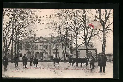 AK Charlieu, Ecole communale de filles et Champ de foire