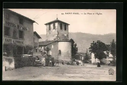 AK Saint-Paul, La Place et l`Eglise