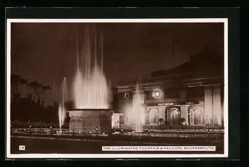 AK Bournemouth, the Illuminated Fountain & Pavilion