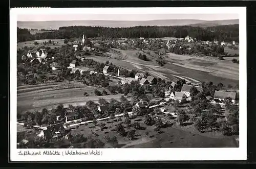 AK Althütte / Welzheimer Wald, Totale aus der Luft gesehen