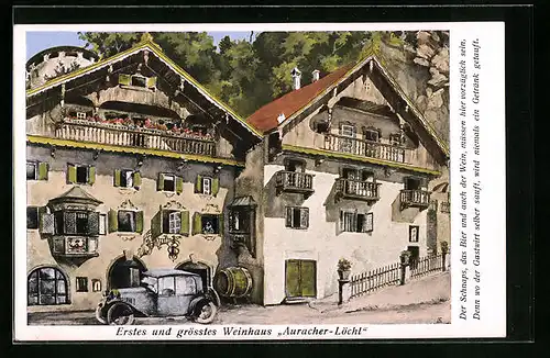 AK Kufstein, Gasthof Weinhaus Wiener-Restaurant Auracher-Löchl