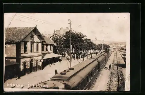 Foto-AK Ankara, Istasyon, Bahnhof