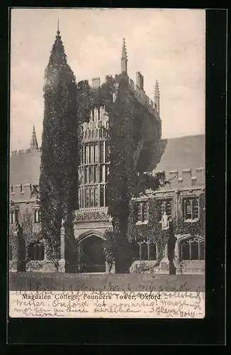 AK Oxford, Magdalen College, Founders Tower