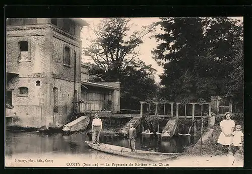 AK Conty, la Papeterie de Rivière, la Chute