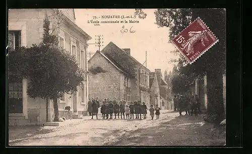 AK Nouatre, L`Ecole communale et la Mairie