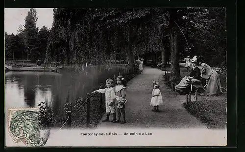 AK Fontenay-sous-Bois, Un coin du Lac