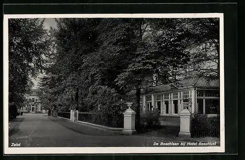 AK Zeist, De Boschlaan bij Hotel Boschlust