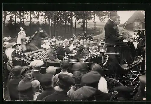 Foto-AK Renswoude, Hoheitlicher Besuch 1911