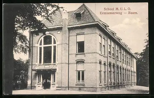 AK Baarn, School MULO, Eemnesserweg