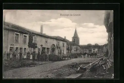 AK Bezange-la-Grande, Une Rue