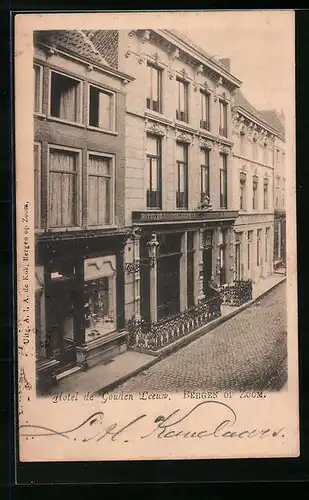 AK Bergen op Zoom, Hotel de Gouden Leeuw