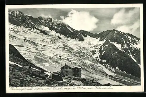 AK Warnsdorferhütte, Berghütte und Dreiherrenspitze