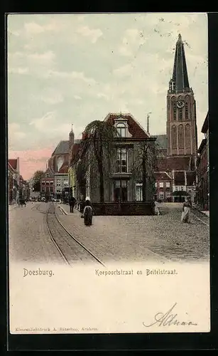 AK Doesburg, Koepoortstraat en Beitelstraat